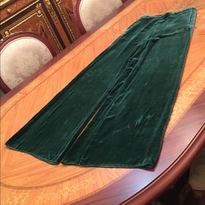 SOLD Zara Velvet Silk Blend Wide Leg Pants sz.XS